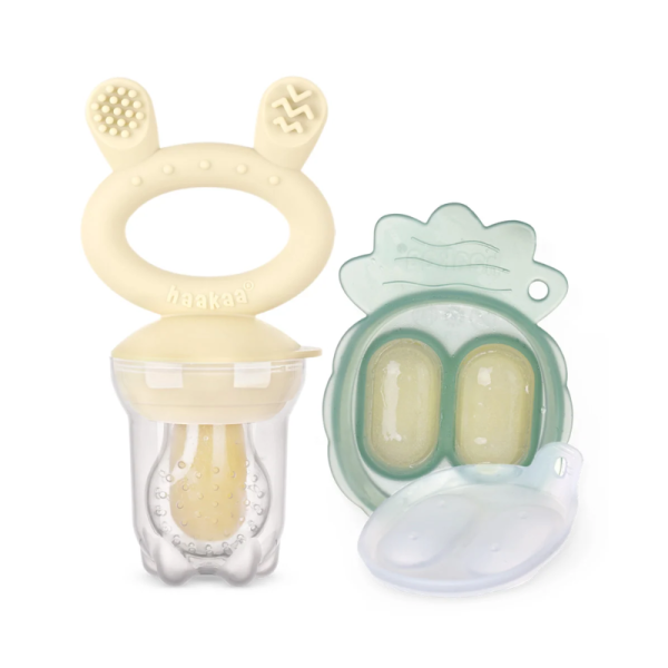 Fresh Food Feeder Teether + Freeze Tray -Oat image 1