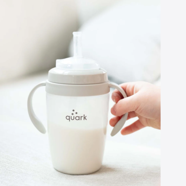 Quark BuubiBottle Sip Straw Cup - Grey- 240 ml image 1