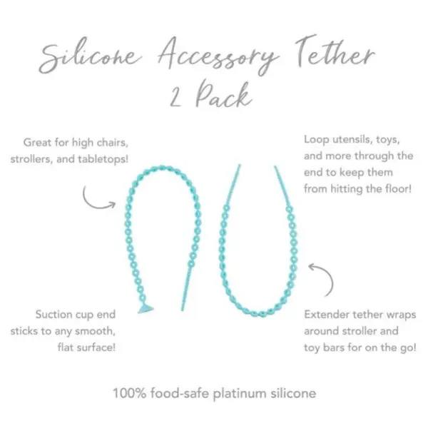 Blue Silicone Accessory Teether (Pack of 2) image 8