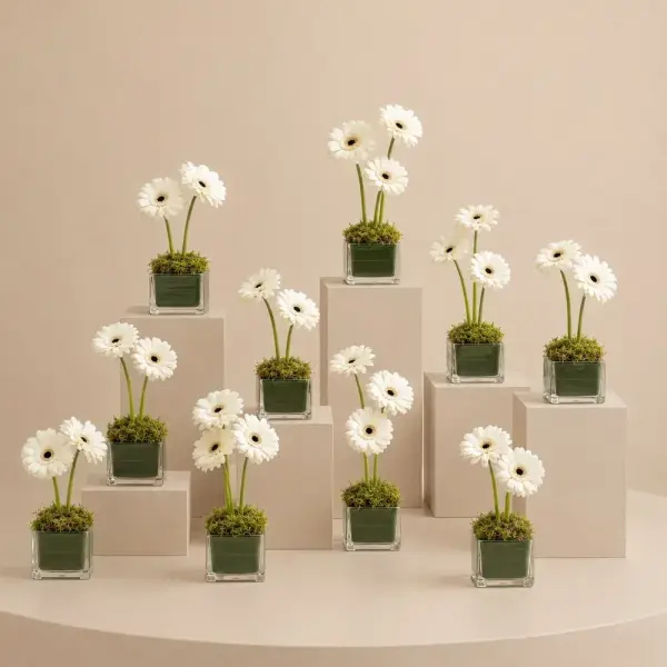 مجموعة فازات الجيربيرا image 0