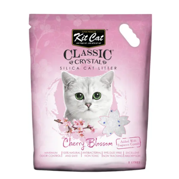 KITCAT CRYSTAL CHERRY BLOSSM CAT LITTER 5L image 0