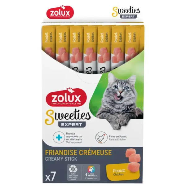 Zolux Sweeties Creamy Stick Chicken Cat Treat - 14 g image 1