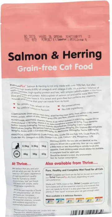 Thrive Premium Plus Dry Cat Food with Salmon &amp; Herring 1.5 kg image 1