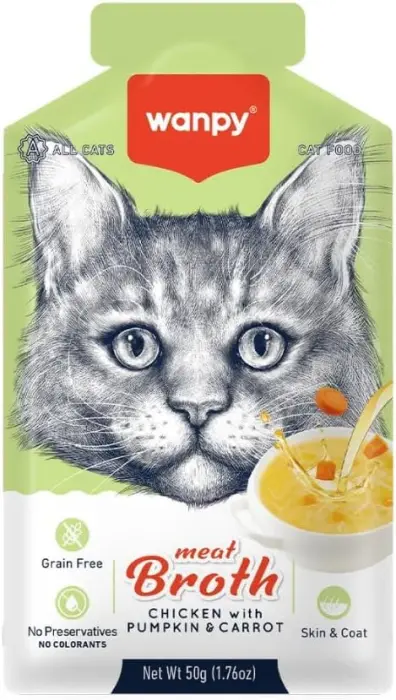 Wanpy Meat Broth Chicken with Pumpkin &amp; Carrot (50g) image 0