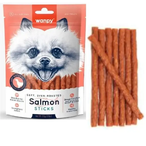 WANPY SALMON STICKS 100 G image 0