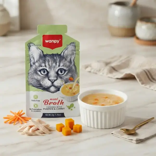 Wanpy Meat Broth Chicken with Pumpkin &amp; Carrot (50g) image 2
