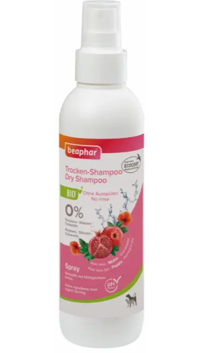 Beaphar Organic Pet Dry Shampoo Spray 200ml image 0