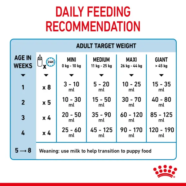 Royal Canin Baby Dog Instant Milk Powder with DHA for All Breeds (0-2 Months) 400 gr image 4