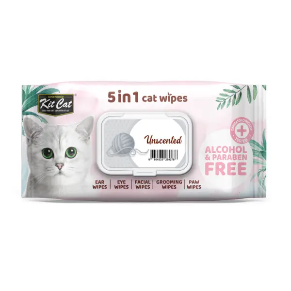 Kit Cat 5in1 Unscented Wipes 80 wipes image 0