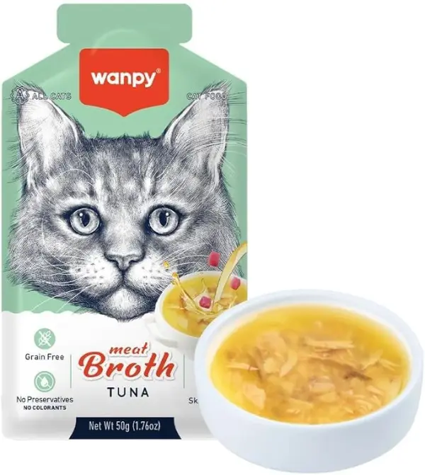 Wanpy Meat Broth Tuna for Cats (50gm) image 1