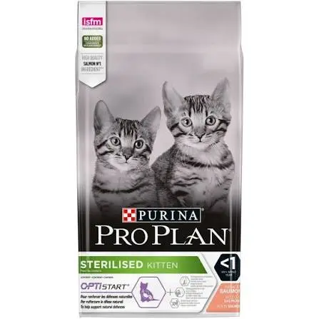 Purina Pro Plan Dry Food with Salmon for Sterilised Kittens (Up to 1 Year) 1.5 kg image 0