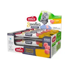 Zolux sweeties expert creamy stick cat treat Tuna and shrimp flavor image 1