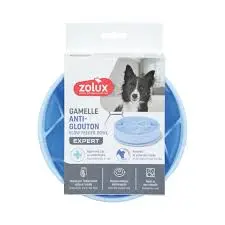 Zolux E Hop Light Blue &amp; White 300ml Bowl for Rodents (11.2x11.2x6.5cm) image 0
