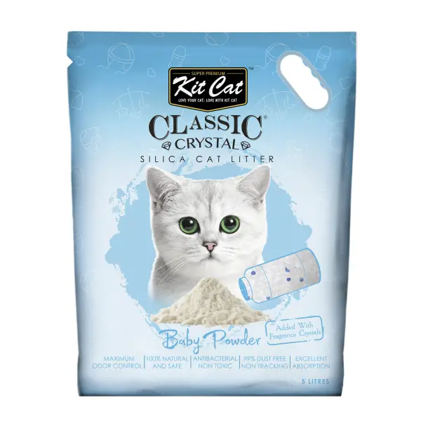 KitCat Cat Classic Clump Litter Baby Powder 7kg image 0