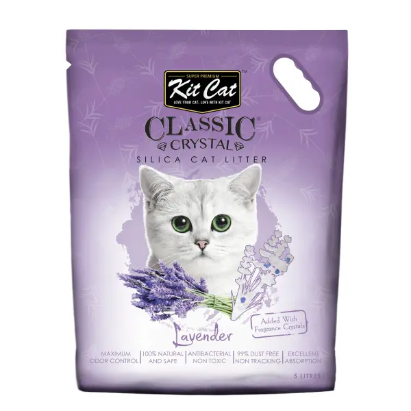 KITCAT CRYSTAL LAVANDER CAT LITTER 5L image 0