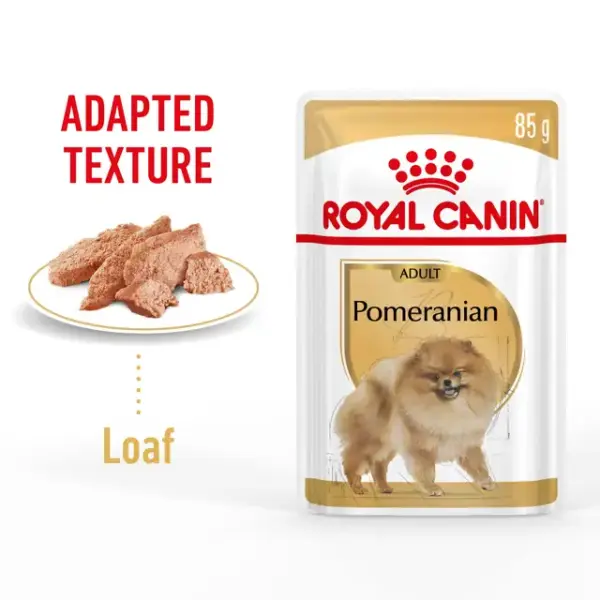 ROYAL CANIN Pomeranian Adult in Loaf Wet Dog Food Pouches - 85g image 0