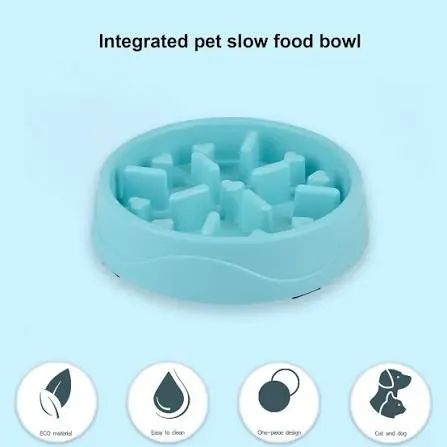 Zolux E Hop Light Blue &amp; White 300ml Bowl for Rodents (11.2x11.2x6.5cm) image 1