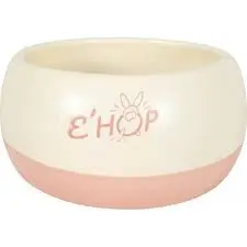 Zolux E Hop Light Pink &amp; White 200ml Bowl for Rodents (9.5x9.5x6cm) 1 pcs image 2