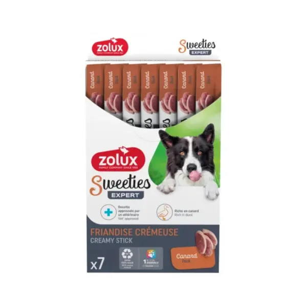 Zolux Sweeties Expert Creamy Stick Dog Treat Duck Flavor 14 gr image 1