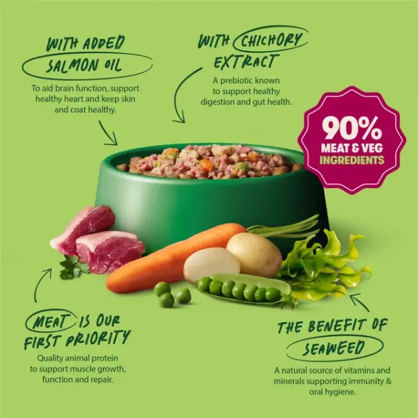 Harringtons Wet Food with Duck, Potato &amp; Vegetables for Adult Dogs (8+ Weeks) 400 gr image 1