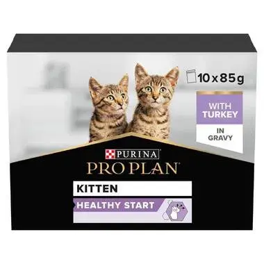 Purina Pro Plan Wet Food with Turkey in Sauce for Kittens 10 x 85 g image 2