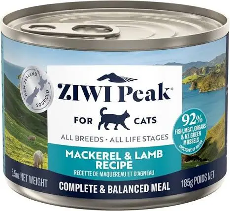 Ziwi Peak Wet Cat Food with Mackerel &amp; Lamb 185 gr image 2