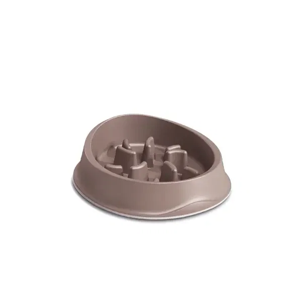 Stefanplast Medium Gray Slow Feeding 500ml Pet Bowl 1 pcs image 0