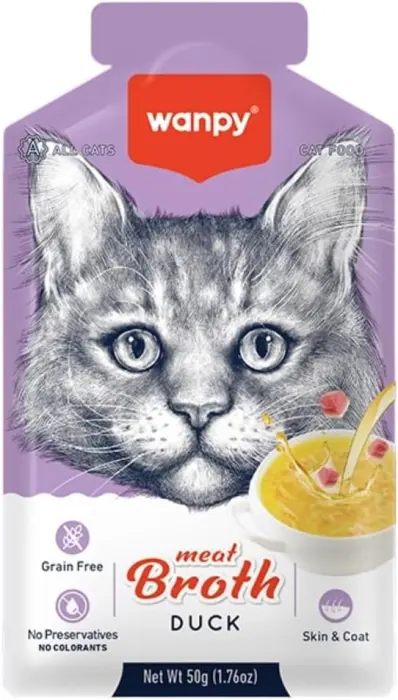Wanpy Meat Broth Duck for Cats (50gm) image 0