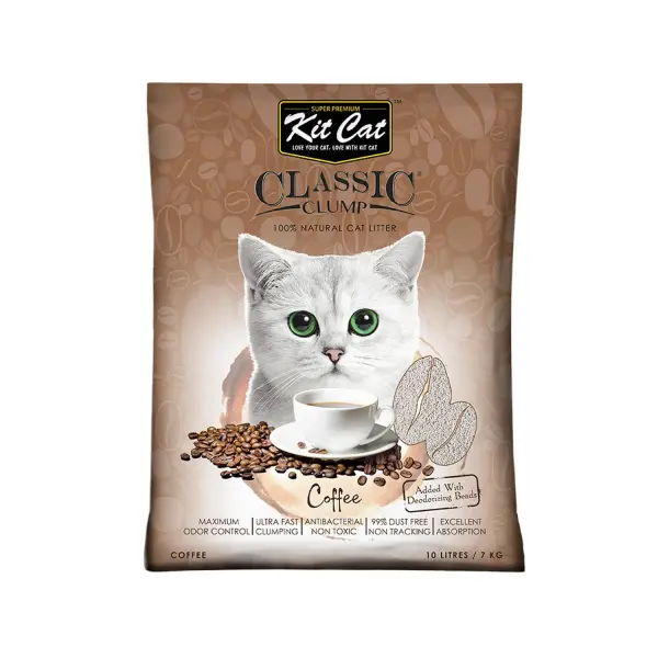 KitCat Cat Classic Clump Litter Coffee 7kg image 0