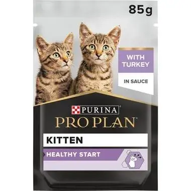 Purina Pro Plan Wet Food with Turkey in Sauce for Kittens 10 x 85 g image 0