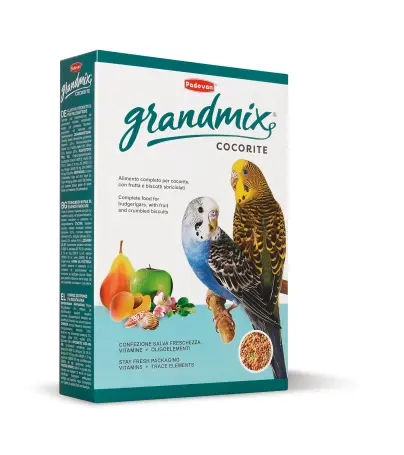 Padovan Grandmix Cocorite Feed for Small Parrots Budgerigar Birds 400gm image 0