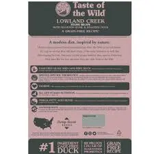 Taste of the Wild Lowland Creek Dry Cat Food with Roasted Quail &amp; Duck 85 gr image 3