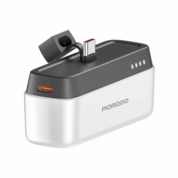 باور بانك Porodo بسعة ‎5000mAh‎ – شحن سريع ‎20W‎ – موصل Type-C image 2