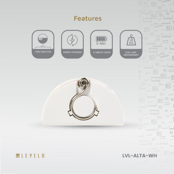 ميزان أمتعة Levelo Alta – لون أبيض image 11