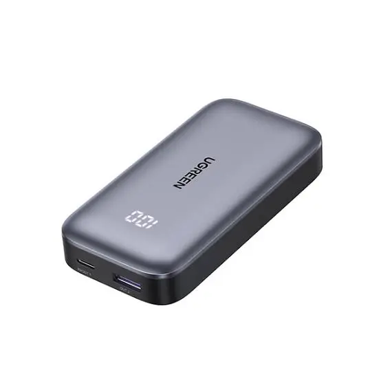 باور بانك يوجرين نكسود (UGREEN Nexode PB502) سعة 10000 مللي أمبير بشحن سريع 30 واط - رمادي image 0