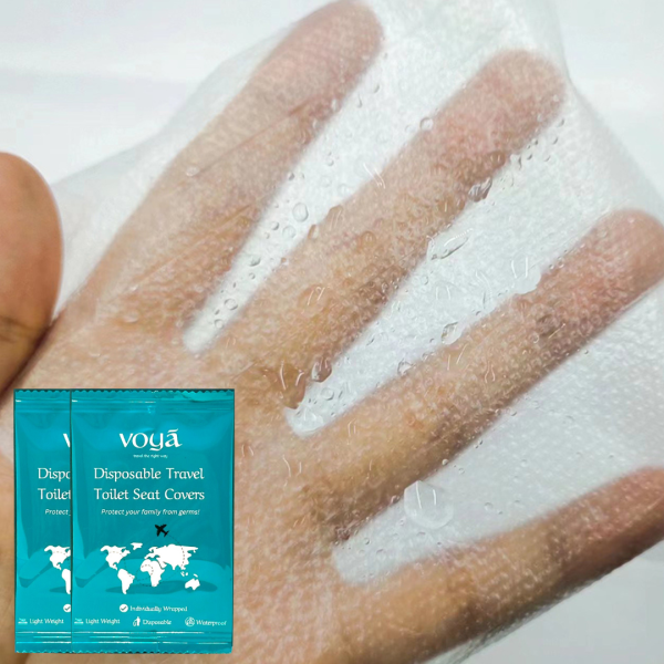 واقي مقعد المرحاضل بلاستيكي للاستخدام مرة واحدة 50 حبة– Voya  image 3