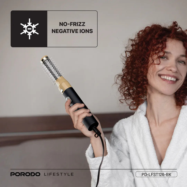 مجموعة مجفف ومصفف الشعر متعدد الاستخدامات – Porodo Lifestyle (أسود) image 9