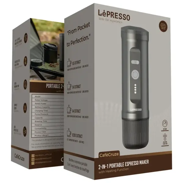 ماكينة إسبريسو محمولة 2 في 1 من Lepresso image 3