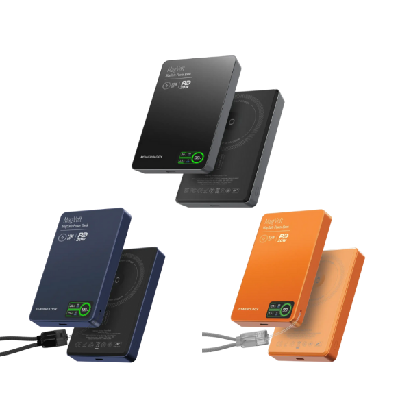 باور بانك Powerology MagVolt مغناطيسي بسعة 10000mAh  image 0