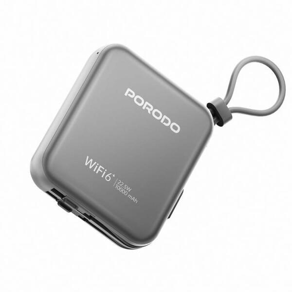 راوتر محمول Porodo 4G LTE مع WiFi 6 وبطارية ‎10000mAh‎ – أسود image 11