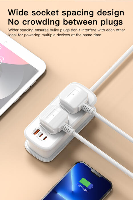 موزع كهرباء العالمي للسفر Travelest GaN 30W – بطول 1.8 متر image 4