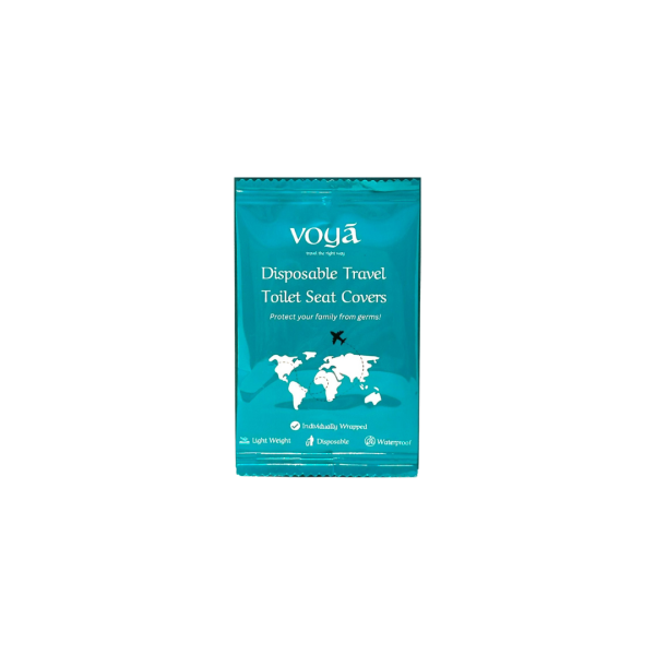 واقي مقعد المرحاضل بلاستيكي للاستخدام مرة واحدة 50 حبة– Voya  image 2